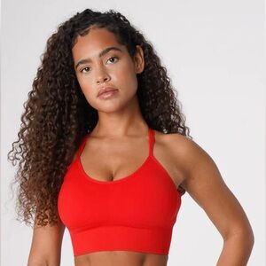 SOLD- NVGTN Scarlet Flourish Seamless Bra